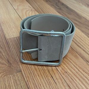 Gray suede free people belt